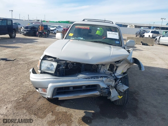 2000 Toyota 4Runner Limited with VIN JT3HN87R7Y9041812, listed as a IAAI auction lot 41322206 with 206,152 mi miles. Bid and sale history available at carsss.com. Image 6.