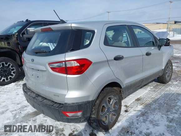 2020 Ford EcoSport S with VIN MAJ3S2FEXLC367468, listed as a IAAI auction lot 41558698 with 48,234 mi miles. Bid and sale history available at carsss.com. Image 4.