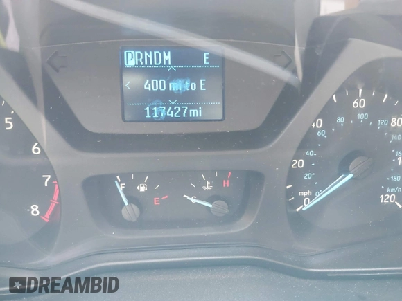 2019 Ford Transit with VIN 1FTYE1YMXKKA80772, listed as a IAAI auction lot 39910159 with 117,427 mi miles. Bid and sale history available at carsss.com. Image 7.