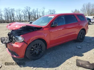 2016 Dodge Durango R/T with VIN 1C4SDJCT0GC363223, listed as a Copart auction lot 49968855 with 137,597 mi miles and Salvage Title. Bid and sale history available at DreamBid. Image 1.