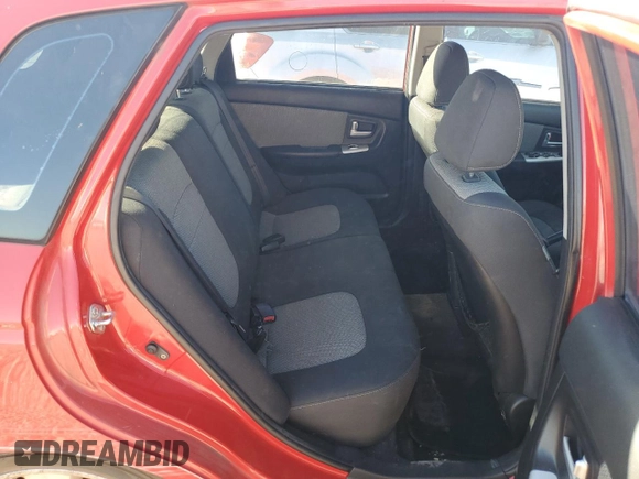 2007 Kia Spectra with VIN KNAFE161175005560, listed as a Copart auction lot 42368135 with 190,987 mi miles and Salvage Title. Bid and sale history available at carsss.com. Image 10.