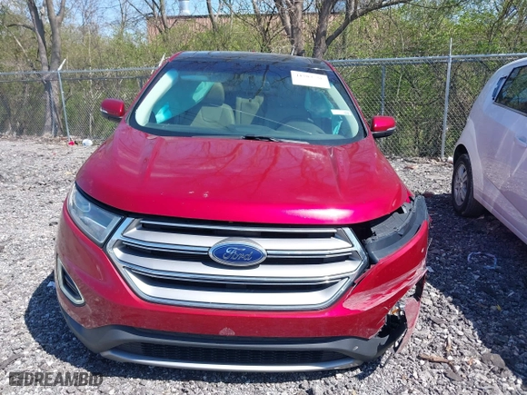 2017 Ford Edge Titanium with VIN 2FMPK3K83HBC34846, listed as a IAAI auction lot 41983258 with 154,376 mi miles. Bid and sale history available at carsss.com. Image 12.