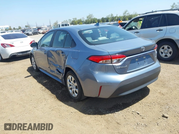 2023 Toyota Corolla LE with VIN 5YFB4MDE9PP052382, listed as a IAAI auction lot 42087565 with 41,170 mi miles and . Bid and sale history available at DreamBid. Image 3.