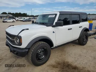 2023 Ford Bronco with VIN 1FMDE5BH5PLC16708, listed as a Copart auction lot 74107284 with 9,594 mi miles and Salvage Title. Bid and sale history available at carsss.com. Image 1.
