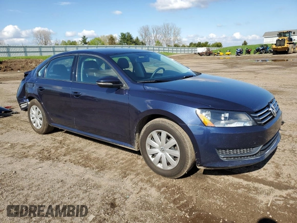 2012 Volkswagen Passat S with VIN 1VWAP7A32CC071038, listed as a Copart auction lot 55637315 with 79,935 mi miles and Clean title. Bid and sale history available at DreamBid. Image 4.