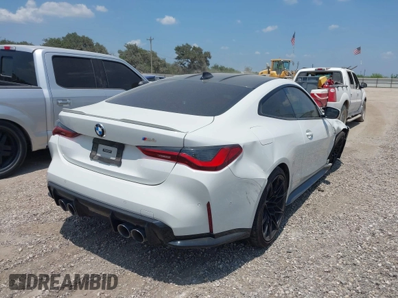 2021 BMW M4 with VIN WBS53AZ02MCH23791, listed as a IAAI auction lot 42318737 with 18,632 mi miles and . Bid and sale history available at DreamBid. Image 4.