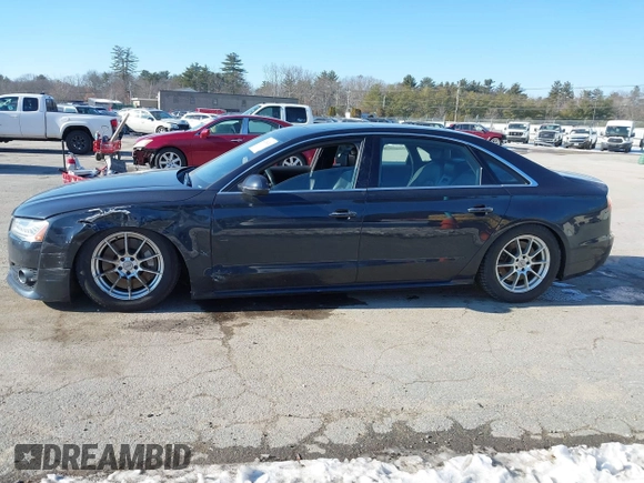 2017 Audi A8 L Sport with VIN WAU43AFDXHN003685, listed as a IAAI auction lot 41264314 with 114,828 mi miles. Bid and sale history available at carsss.com. Image 14.