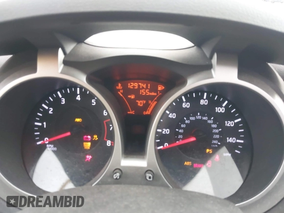 2012 Nissan Juke SL with VIN JN8AF5MV1CT119494, listed as a IAAI auction lot 41717809 with 129,741 mi miles. Bid and sale history available at carsss.com. Image 7.