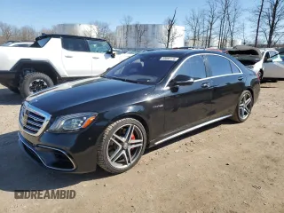 2018 Mercedes-Benz S 63 AMG with VIN WDDUG8JB0JA361449, listed as a Copart auction lot 50088175 with 41,420 mi miles and Salvage Title. Bid and sale history available at DreamBid. Image 1.