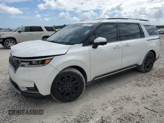 2023 Kia Carnival SX with VIN KNDNE5H35P6222267, listed as a Copart auction lot 45016015 with 45,810 mi miles and Non Repairable. Bid and sale history available at carsss.com. Image 1.