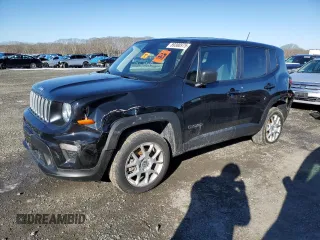 2023 Jeep Renegade Upland with VIN ZACNJDB17PPP14743, listed as a Copart auction lot 89388975 with 23,670 mi miles and Salvage Title. Bid and sale history available at carsss.com. Image 1.