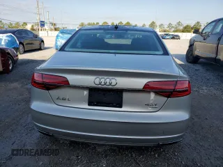2017 Audi A8 Sport with VIN WAU43AFD0HN002058, listed as a Copart auction lot 53180585 with 95,436 mi miles and Salvage title. Bid and sale history available at DreamBid. Image 6.