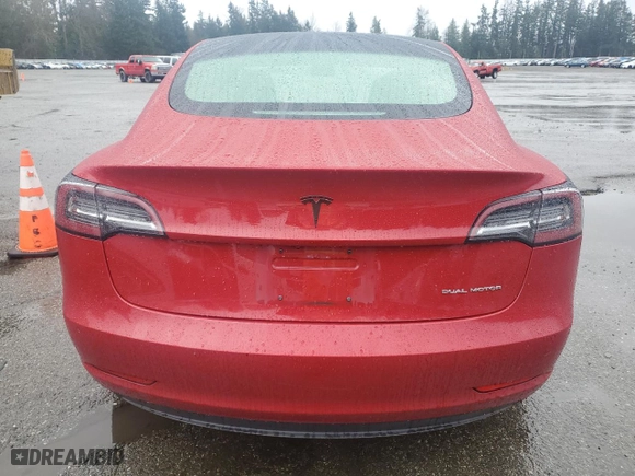 2018 Tesla Model 3 Long Range Battery with VIN 5YJ3E1EB8JF093240, listed as a Copart auction lot 50263155 with 0 mi miles and Salvage Title. Bid and sale history available at carsss.com. Image 6.