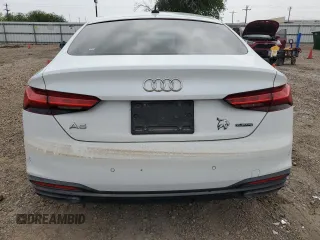 2022 Audi A5 Sportback Premium Plus with VIN WAUCBCF58NA027585, listed as a Copart auction lot 51382045 with 22,354 mi miles and Salvage Title. Bid and sale history available at carsss.com. Image 6.