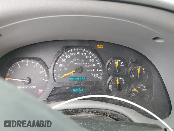 2005 Chevrolet TrailBlazer LT with VIN 1GNDT13S652157840, listed as a Copart auction lot 73091213 with 163,461 mi miles and Non Repairable. Bid and sale history available at DreamBid. Image 9.