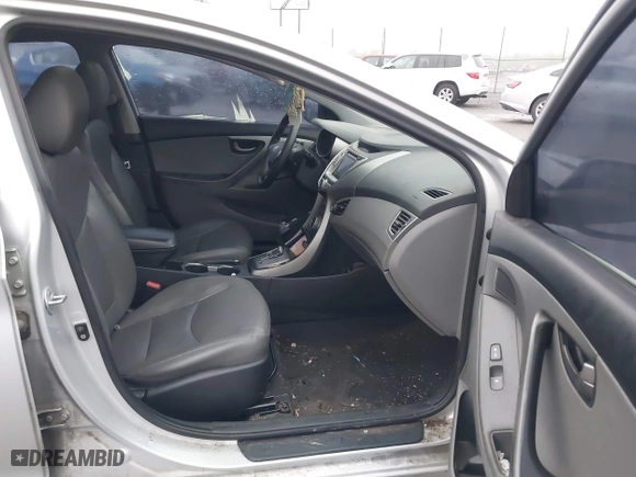 2013 Hyundai Elantra GLS PZEV with VIN KMHDH4AE9DU499015, listed as a IAAI auction lot 41938352 with 243,771 mi miles. Bid and sale history available at carsss.com. Image 5.