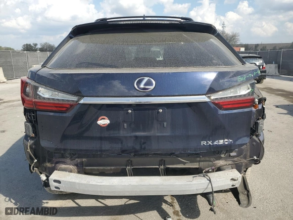 2016 Lexus RX 450h with VIN 2T2BGMCA9GC004415, listed as a Copart auction lot 44562525 with 130,207 mi miles and Salvage Title. Bid and sale history available at carsss.com. Image 6.
