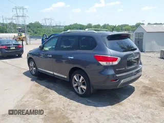 2013 Nissan Pathfinder Platinum with VIN 5N1AR2MM3DC617461, listed as a IAAI auction lot 42602039 with 145,209 mi miles and . Bid and sale history available at DreamBid. Image 3.