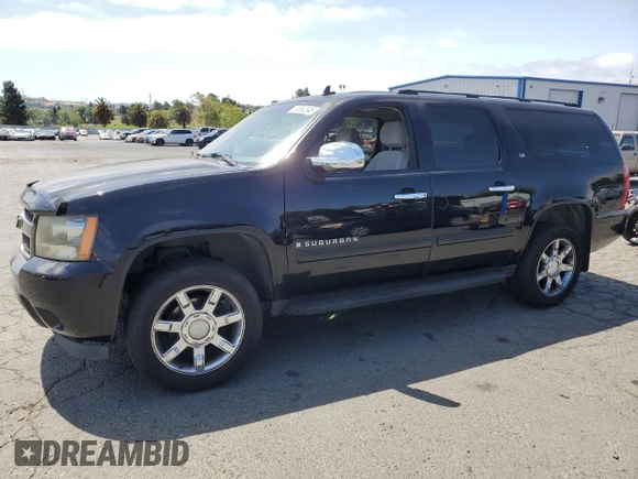 2007 Chevrolet Suburban LTZ with VIN 3GNFC16097G154329, listed as a Copart auction lot 58562345 with 216,790 mi miles and Clean title. Bid and sale history available at DreamBid. Image 1.