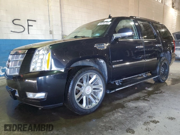 2013 Cadillac Escalade Platinum Edition with VIN 1GYS4DEF0DR171845, listed as a Copart auction lot 48296785 with 215,079 mi miles and Clean Title. Bid and sale history available at carsss.com. Image 1.