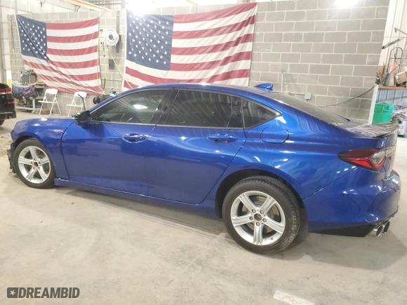 2022 Acura TLX Type S w/Performance Tire with VIN 19UUB7F97NA001854, listed as a Copart auction lot 50812575 with 3,731 mi miles and Salvage Title. Bid and sale history available at carsss.com. Image 2.