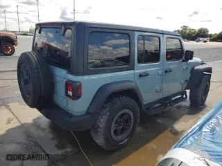 2024 Jeep Wrangler Willys with VIN 1C4PJXDN9RW151522, listed as a Copart auction lot 73929494 with 14,248 mi miles and Salvage Title. Bid and sale history available at carsss.com. Image 3.