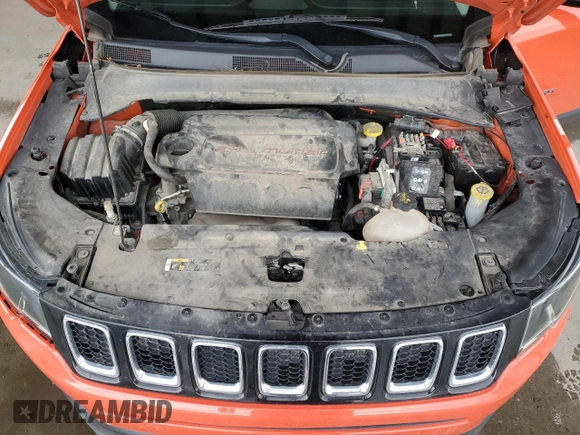 2018 Jeep Compass Sport with VIN 3C4NJCAB3JT123574, listed as a Copart auction lot 72248734 with 88,990 mi miles and Salvage title. Bid and sale history available at DreamBid. Image 12.