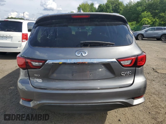 2019 Infiniti QX60 Pure with VIN 5N1DL0MM6KC562021, listed as a Copart auction lot 63622235 with 52,556 mi miles and Clean title. Bid and sale history available at DreamBid. Image 6.