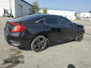 2016 Honda Civic Sedan LX with VIN 19XFC2F50GE232356, listed as a Copart auction lot 43615245 with 53,557 mi miles and Salvage Title. Bid and sale history available at carsss.com. Image 3.
