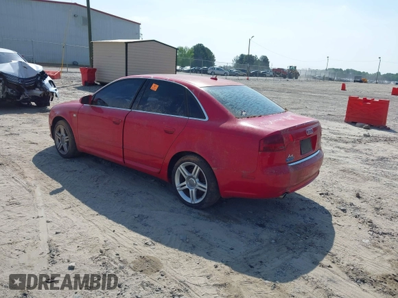 2008 Audi A4 2.0T with VIN WAUAF78EX8A054081, listed as a IAAI auction lot 42165895 with 1 mi miles. Bid and sale history available at carsss.com. Image 3.