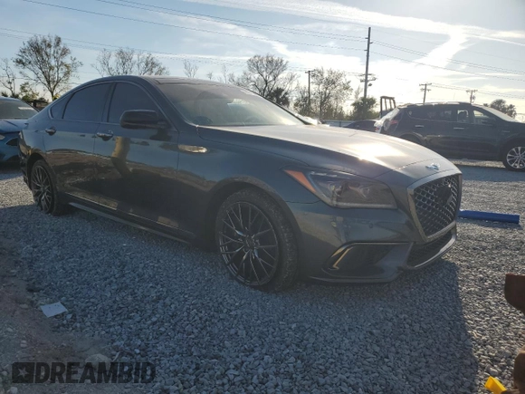 2018 Genesis G80 Sport with VIN KMHGN4JB0JU256636, listed as a Copart auction lot 44049345 with Not Provided miles and Clean Title. Bid and sale history available at DreamBid. Image 4.