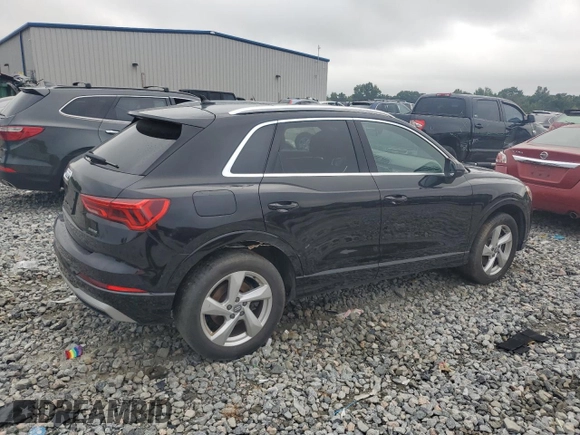 2020 Audi Q3 Premium with VIN WA1AECF35L1088335, listed as a Copart auction lot 65602815 with 53,926 mi miles and Salvage title. Bid and sale history available at DreamBid. Image 3.