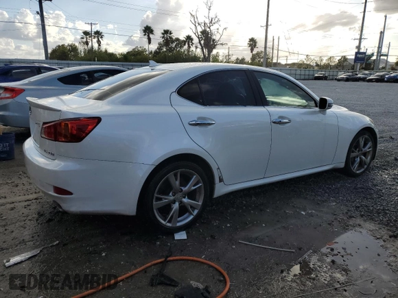 2010 Lexus IS 350 with VIN JTHBE5C24A2017439, listed as a Copart auction lot 85369904 with 157,074 mi miles and Salvage title. Bid and sale history available at DreamBid. Image 3.