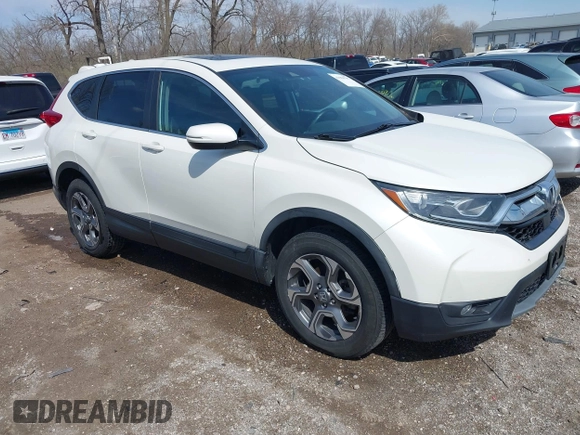 2017 Honda CR-V EX-L with VIN 5J6RW2H89HL049908, listed as a IAAI auction lot 41904797 with 89,365 mi miles and . Bid and sale history available at carsss.com. Image 1.