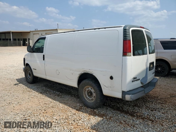 1999 Chevrolet Express Cargo with VIN 1GCHG35R3X1110004, listed as a Copart auction lot 59386095 with 141,925 mi miles and Salvage title. Bid and sale history available at DreamBid. Image 2.