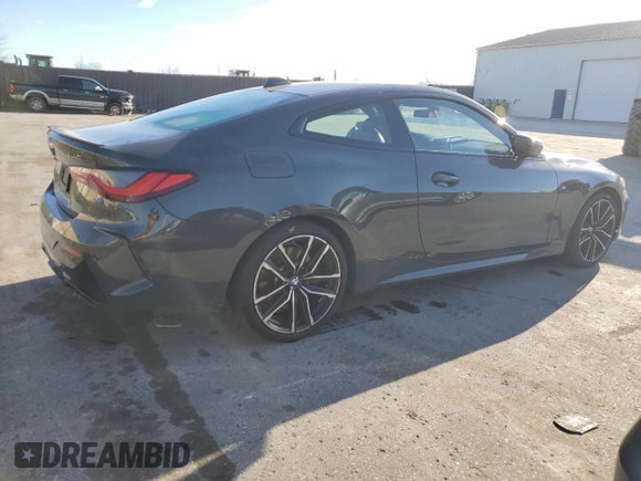 2021 BMW 4 Series M440i xDrive with VIN WBA13AR06MCF67158, listed as a Copart auction lot 79832504 with 65,772 mi miles and Clean Title. Bid and sale history available at DreamBid. Image 3.