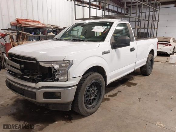 2019 Ford F-150 XL with VIN 1FTMF1C53KKE18847, listed as a IAAI auction lot 41526344 with 184,942 mi miles. Bid and sale history available at carsss.com. Image 2.
