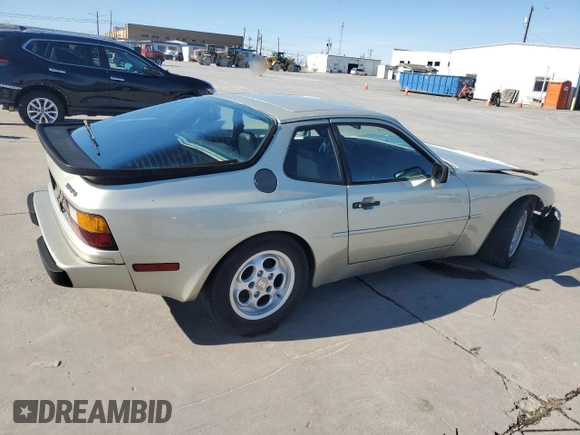 1984 Porsche 944 with VIN WP0AA0948EN456684, listed as a Copart auction lot 85347214 with 21,213 mi miles and Clean Title. Bid and sale history available at carsss.com. Image 3.