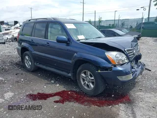 2005 Lexus GX 470 with VIN JTJBT20X350092346, listed as a IAAI auction lot 42468321 with 139,490 mi miles and . Bid and sale history available at DreamBid. Image 1.