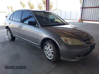2005 Honda Civic LX with VIN JHMES16575S006171, listed as a IAAI auction lot 42173885 with 118,122 mi miles and . Bid and sale history available at carsss.com. Image 1.