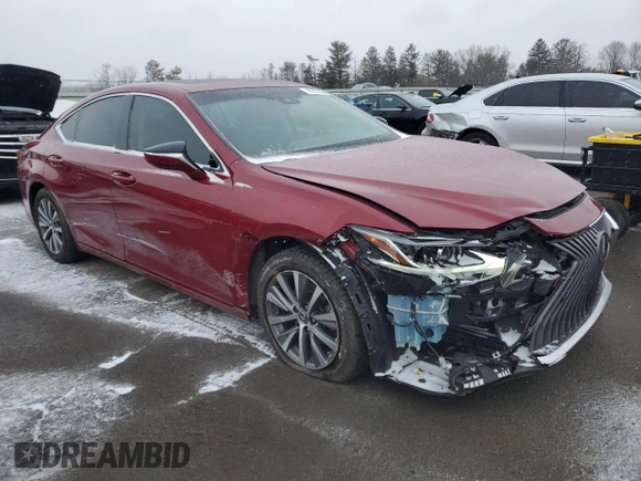 2019 Lexus ES 350 with VIN 58ABZ1B1XKU019424, listed as a Copart auction lot 45918355 with 86,921 mi miles and Salvage Title. Bid and sale history available at DreamBid. Image 4.