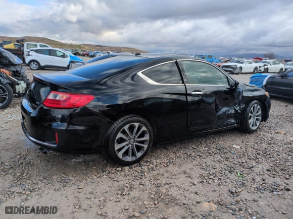 2014 Honda Accord Coupe EX-L with VIN 1HGCT2B8XEA002697, listed as a Copart auction lot 47836225 with NaN miles and Salvage Title. Bid and sale history available at carsss.com. Image 3.