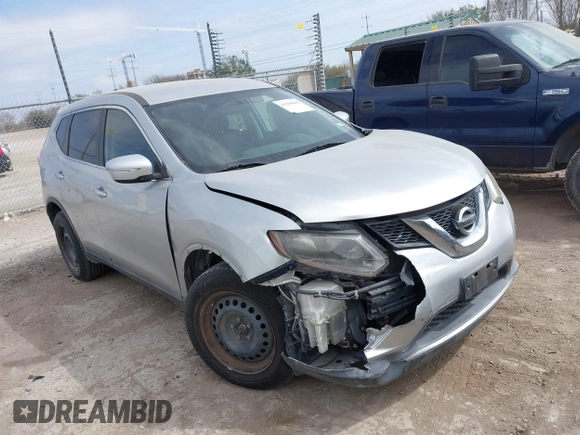 2015 Nissan Rogue SV with VIN 5N1AT2MKXFC755212, listed as a IAAI auction lot 41568466 with 118,449 mi miles. Bid and sale history available at carsss.com. Image 1.