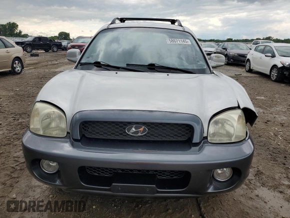 2004 Hyundai Santa Fe GLS with VIN KM8SC13E34U701350, listed as a Copart auction lot 58671145 with 192,274 mi miles and Salvage title. Bid and sale history available at DreamBid. Image 5.