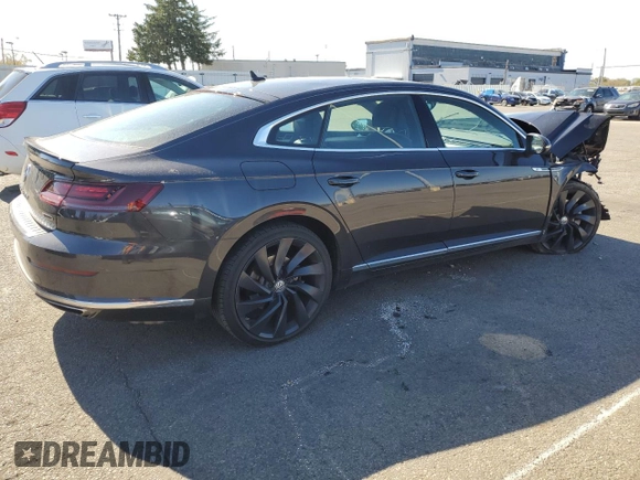 2019 Volkswagen Arteon SEL R-Line with VIN WVWSR7AN2KE028311, listed as a Copart auction lot 75924464 with 23,171 mi miles and Salvage title. Bid and sale history available at DreamBid. Image 3.