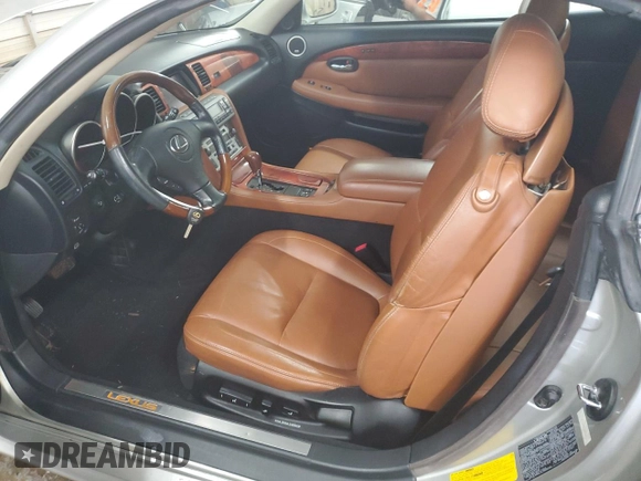 2003 Lexus SC 430 with VIN JTHFN48Y530038467, listed as a Copart auction lot 54416015 with 167,053 mi miles and Salvage Title. Bid and sale history available at DreamBid. Image 7.