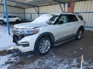 2020 Ford Explorer Limited with VIN 1FM5K8FWXLGD10741, listed as a Copart auction lot 45203355 with 0 mi miles and Salvage Title. Bid and sale history available at carsss.com. Image 1.