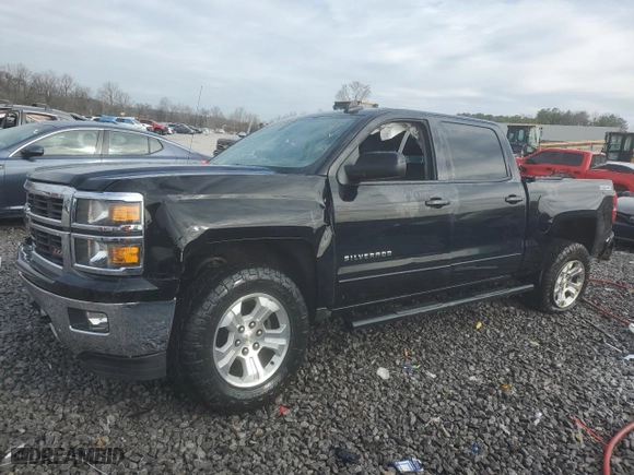2015 Chevrolet Silverado 1500 LT with VIN 3GCUKREC5FG274690, listed as a Copart auction lot 46351515 with 142,650 mi miles and Salvage Title. Bid and sale history available at carsss.com. Image 1.