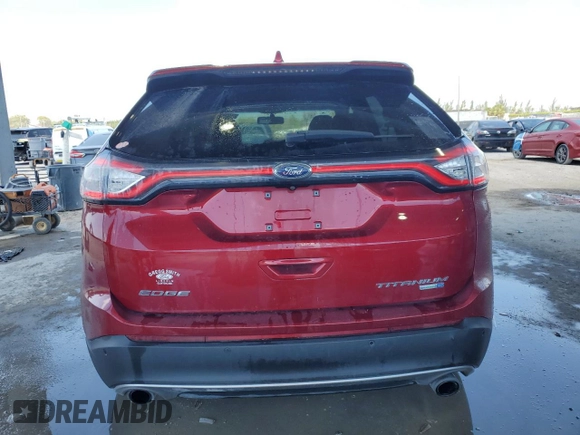 2016 Ford Edge Titanium with VIN 2FMPK4K95GBC17480, listed as a Copart auction lot 53301865 with 101,578 mi miles and Clean Title. Bid and sale history available at carsss.com. Image 6.