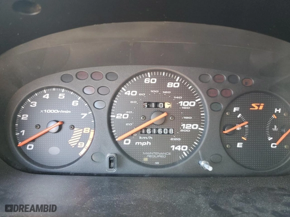 2000 Honda Civic Si with VIN 1HGEM1159YL048263, listed as a Copart auction lot 41897165 with 161,608 mi miles and Salvage Title. Bid and sale history available at carsss.com. Image 9.